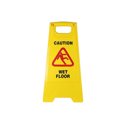 Wet Floor Caution Sign Board - Yellow