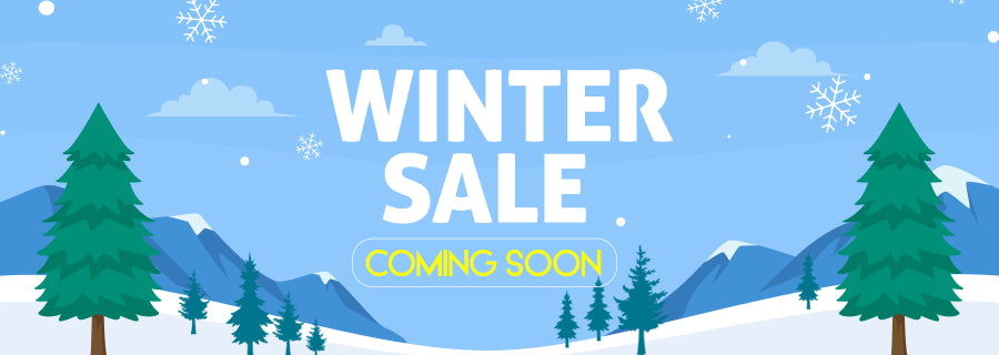 main banner for winter sale coming soon.