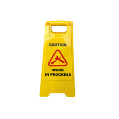 Work in Progress Caution Sign Board - Yellow - Slide 1