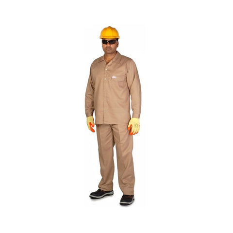 Workland CLM 100% Twill Pant & Shirt - Beige