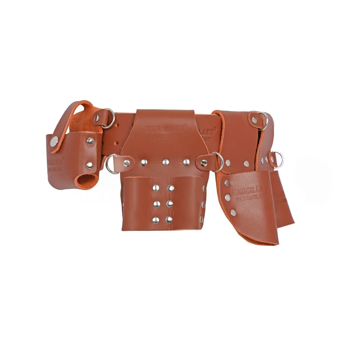 Workland GOF Premium Scaffolding Leather Belt with Multiple Tool Pockets