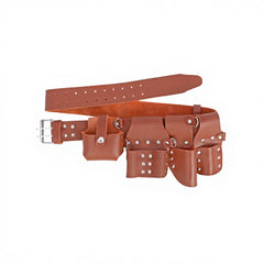 Workland GOF Premium Scaffolding Leather Belt with Multiple Tool Pockets - Slide 1