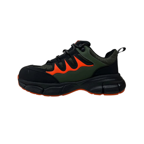 Workland GOM SBP Low Ankle Protective Safety Shoes - Green and Black