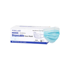 Workland MAR 3 Ply Disposable Non-Medical Mask, 50 pcs - Blue - Slide 1