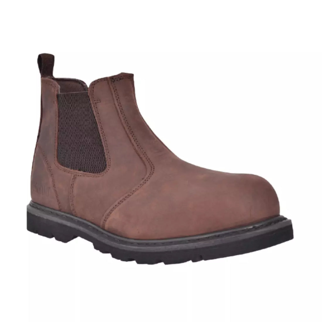 Workland Safety Shoe QCT S3 High Ankle Dark Brown in Dubai, UAE