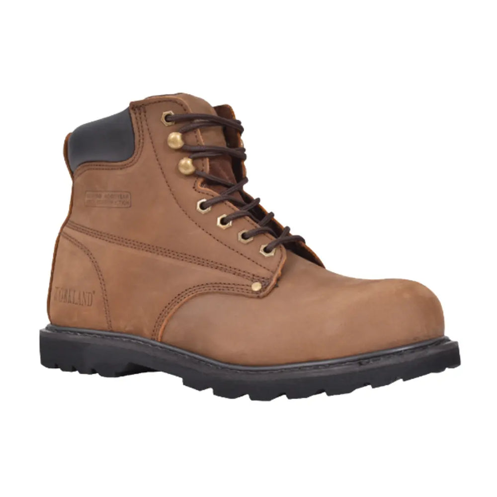 Workland SRG S3 7 inch High Ankle Safety Shoe Dark Brown