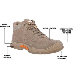 Workland VKB SBP High Ankle Safety Shoe - Beige - Slide 5