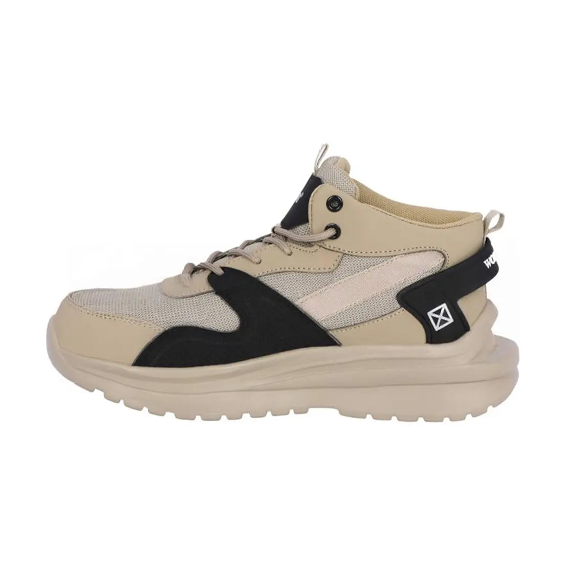 Workland YAK SBP Mid-Ankle Protective Safety Shoe - Beige & Black