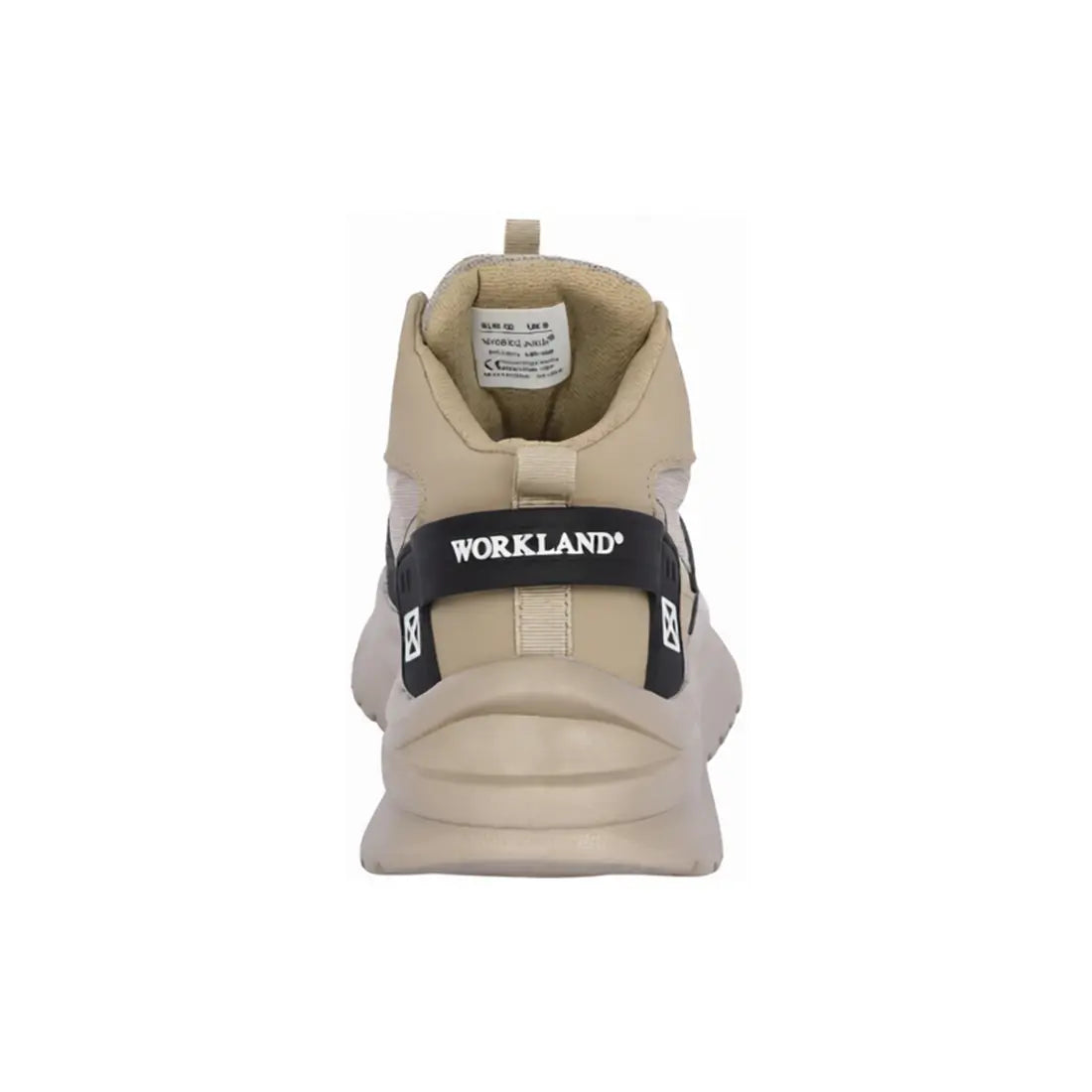 Workland YAK SBP Mid-Ankle Protective Safety Shoe - Beige & Black