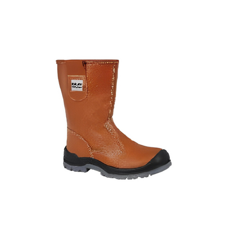 Zalat RDM S3 High Ankle Safety Shoes, Gumboots - Tan