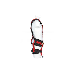 Zecchin UIX Full Body Harness with Shock Absorbing Double Lanyard - Black & Red - Slide 2