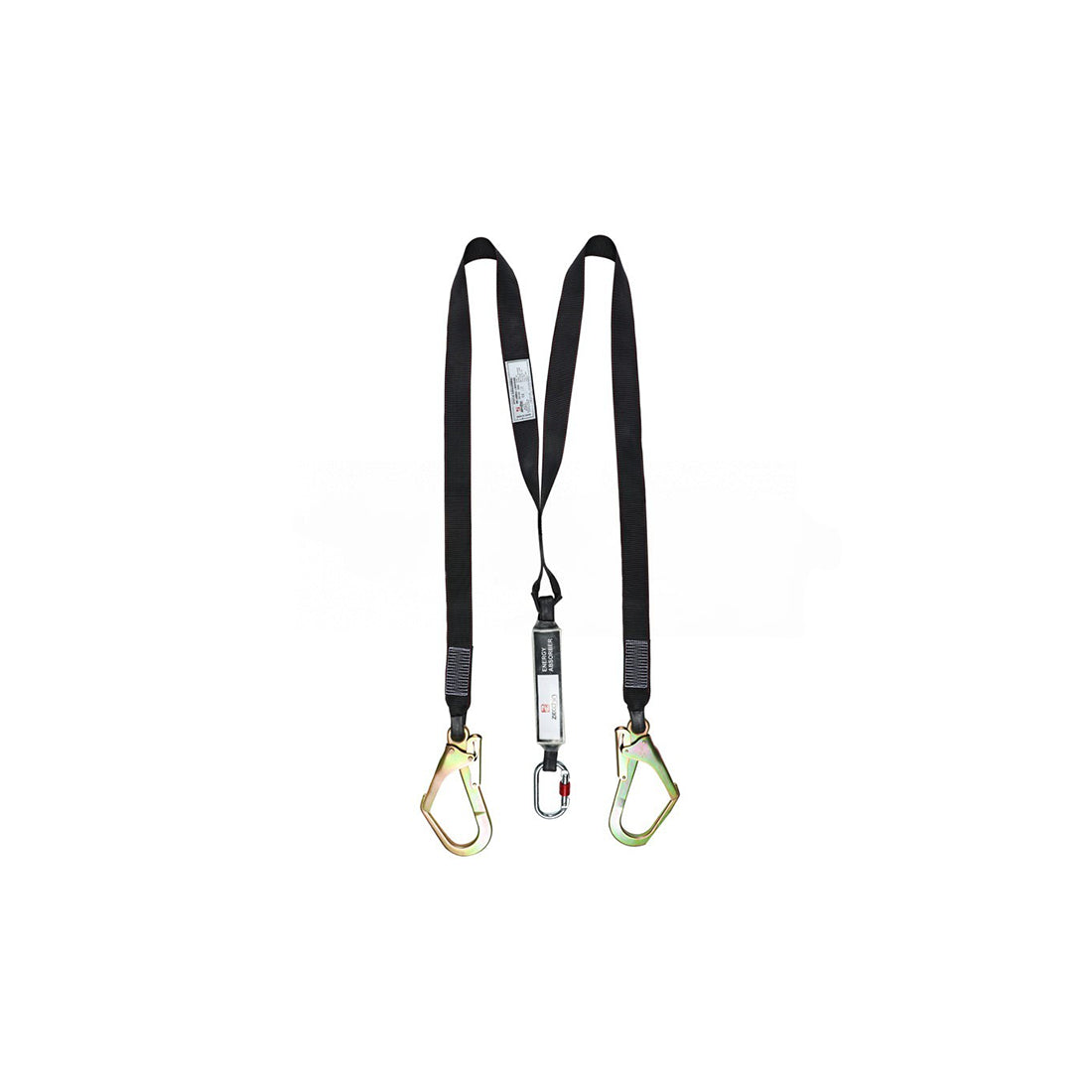 Zecchin UIX Full Body Harness with Shock Absorbing Double Lanyard - Black & Red
