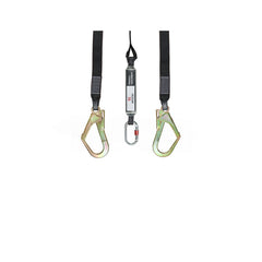 Zecchin UIX Full Body Harness with Shock Absorbing Double Lanyard - Black & Red - Slide 6