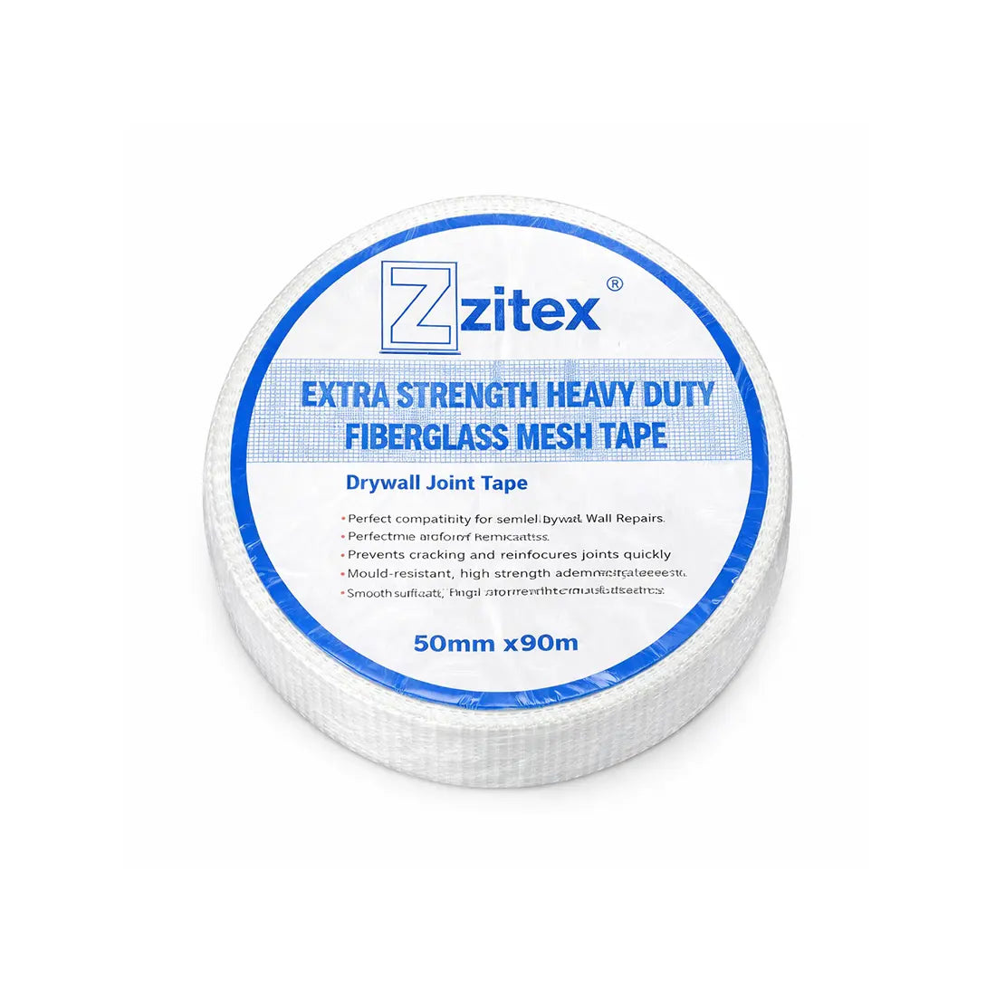 Zitex Extra Strength Heavy Duty Fiberglass Mesh Drywall Joint Tape 50mm x 90m
