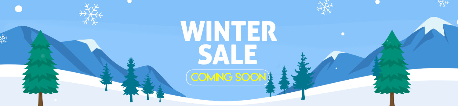 main banner for winter sale coming soon.