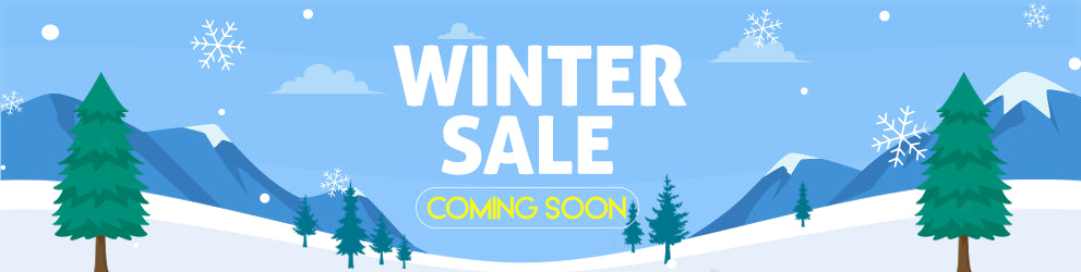 main banner for winter sale coming soon.