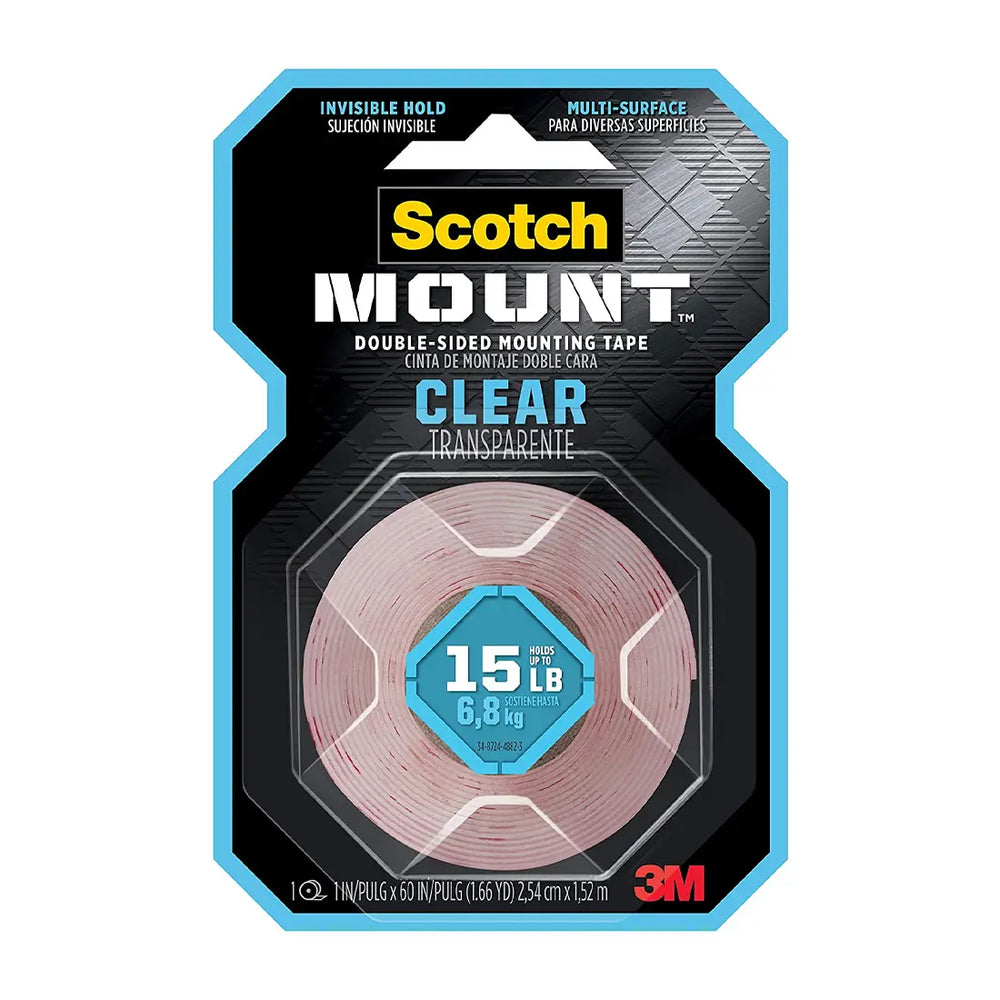 3M Scotch Mount Double-Sided Mounting Tape 410H Clear