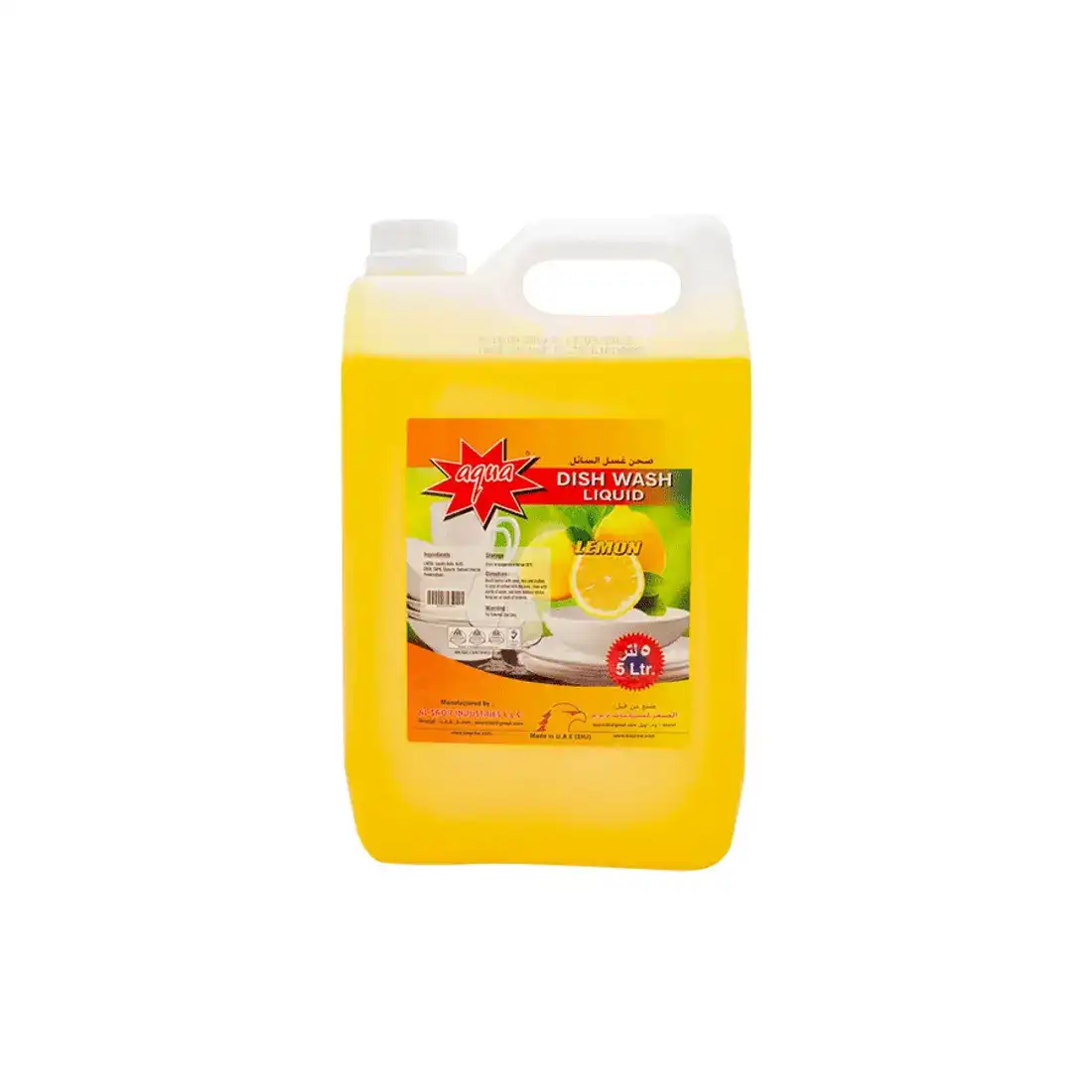 Aqua Dish Wash Liquid Lemon - 5 Ltr