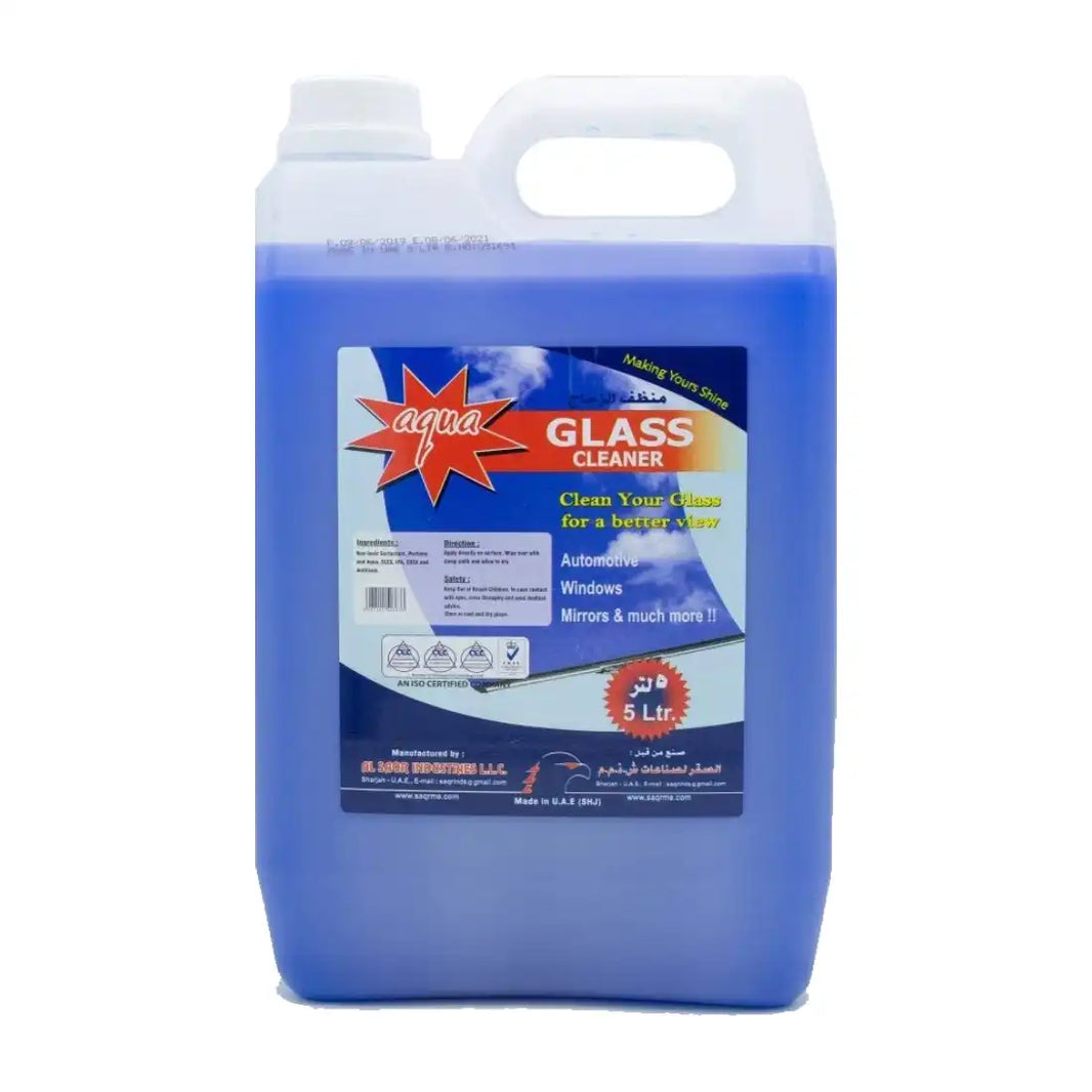 Aqua Glass Cleaner Liquid 5 Ltr