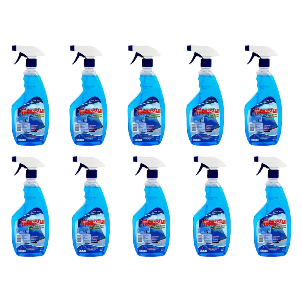 Aqua Glass Cleaner Spray for Automotive Windows, Mirrors 650ml, 10 pcs