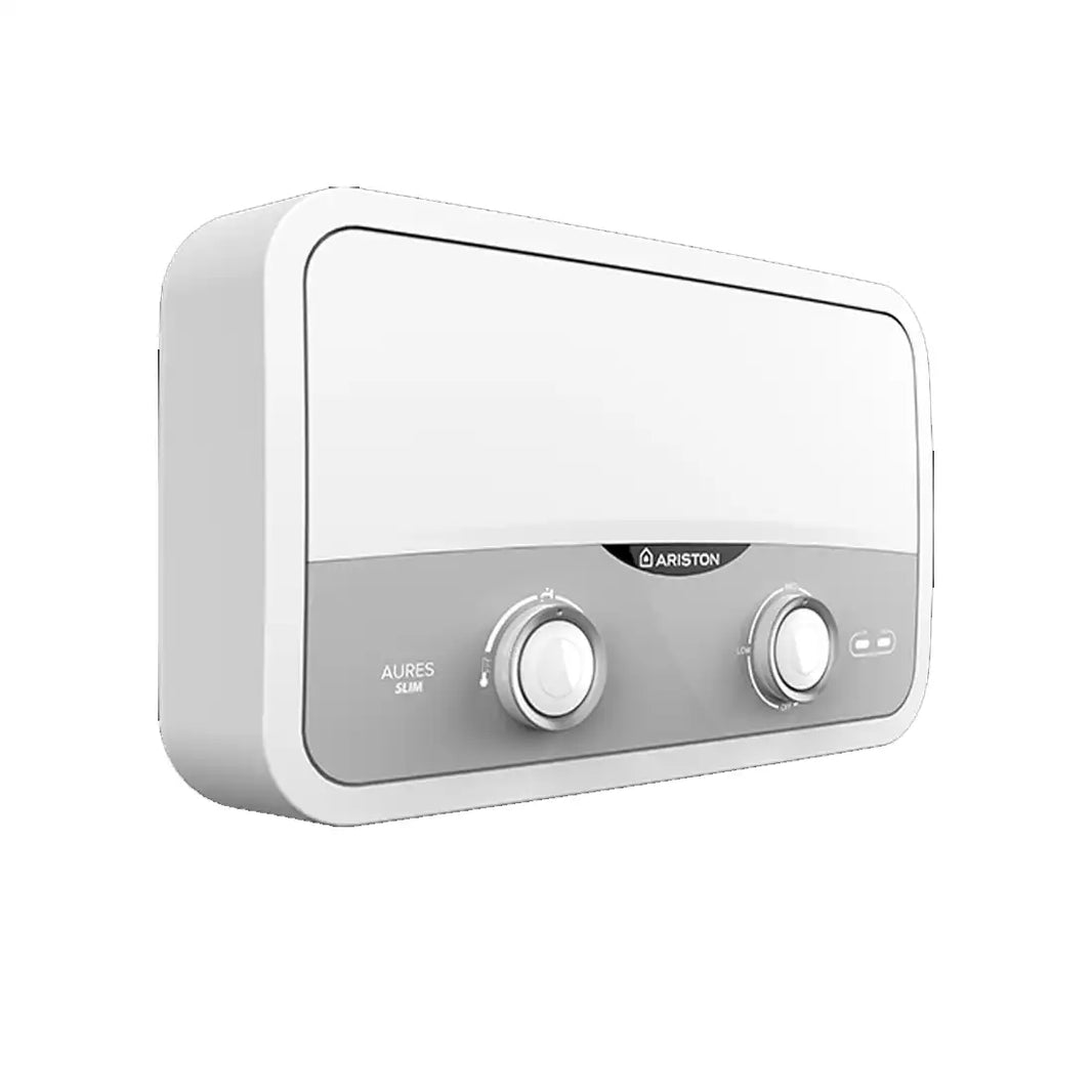 Ariston Aures SF 5.5 Slim Flow Instantaneous Water Heater, 5.5 kw White