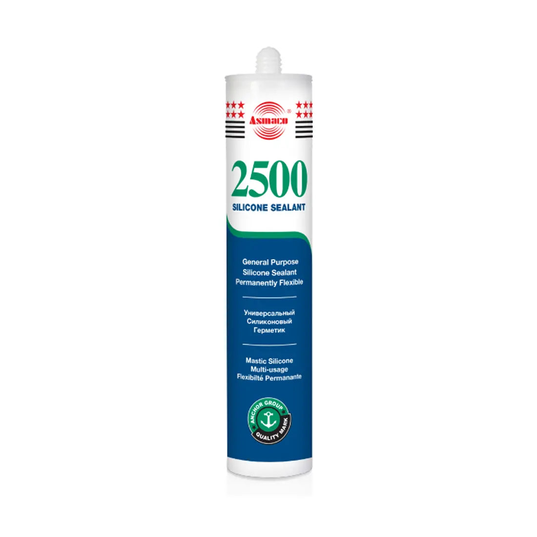 Asmaco 2500 General Purpose Silicone Sealant - Black