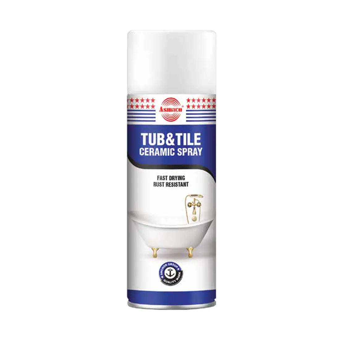 Asmaco Tub and Tile Ceramic Spray 400ml - White