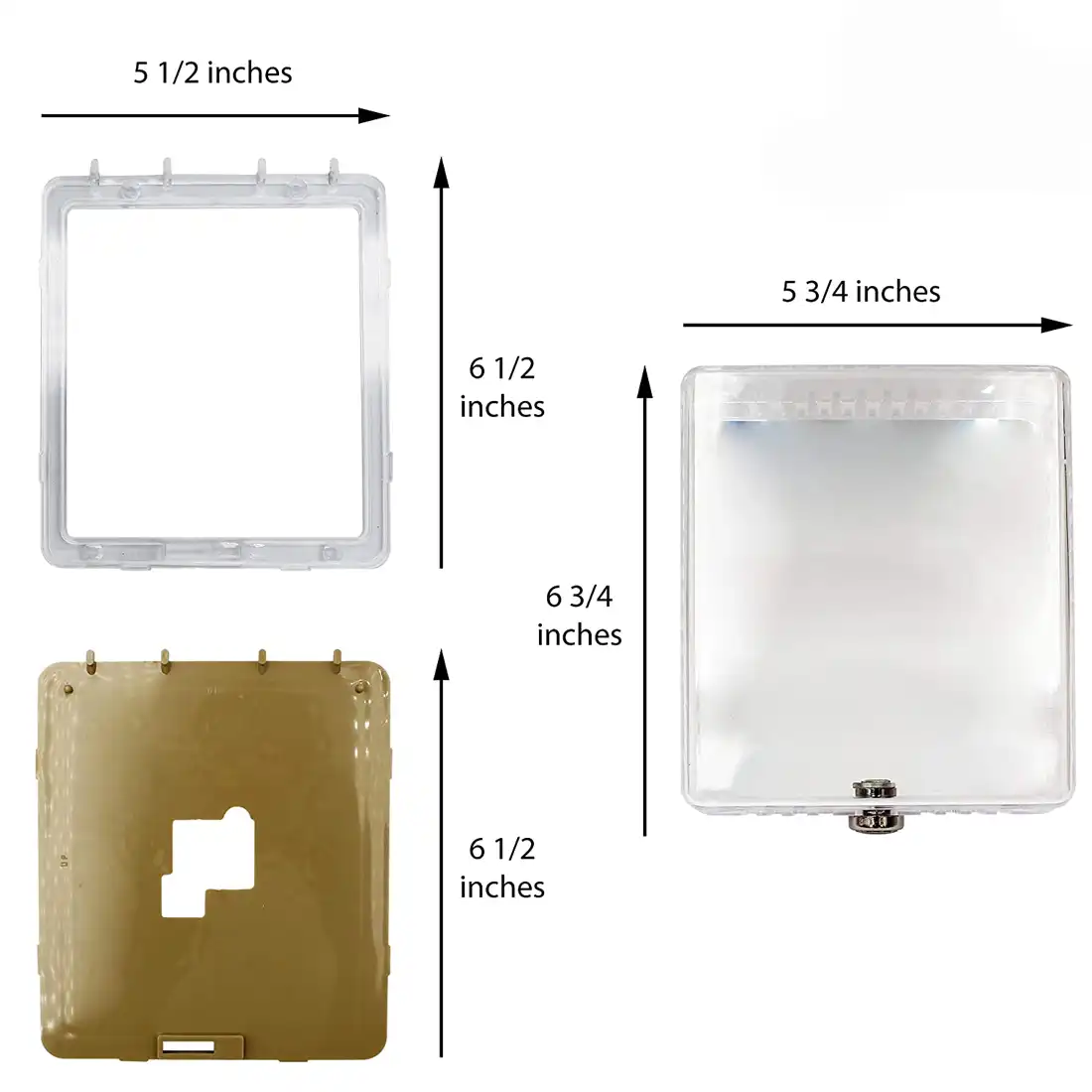 BTG-K Thermostat Guard With Lock - Transparent