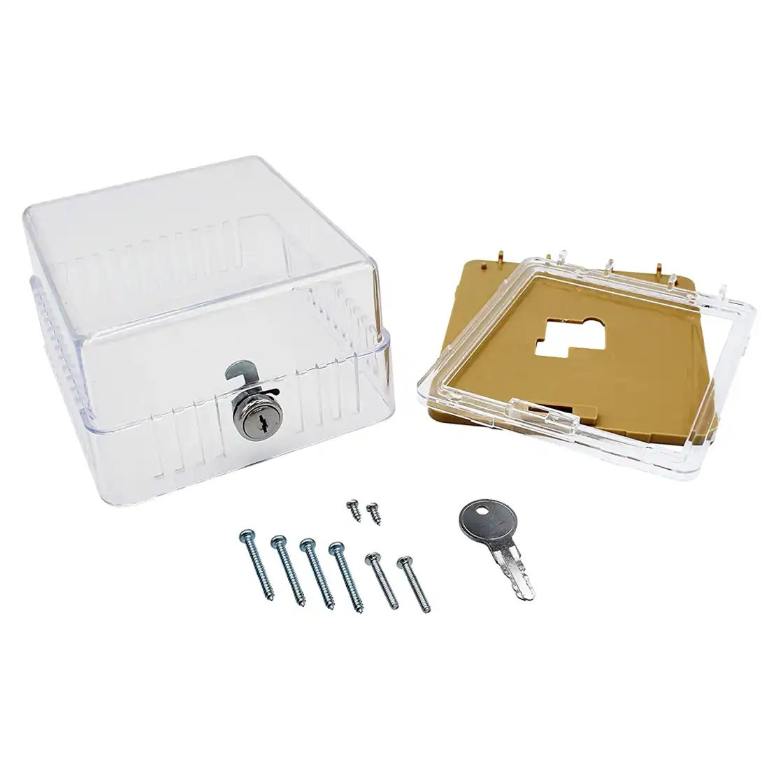 BTG-K Thermostat Guard With Lock - Transparent