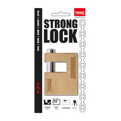 Beorol KB70 Solid Brass Box Padlock with Keys 70mm - Slide 3