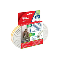 Beorol PBE6 Seal Strip P-Profile 6m - White - Slide 3