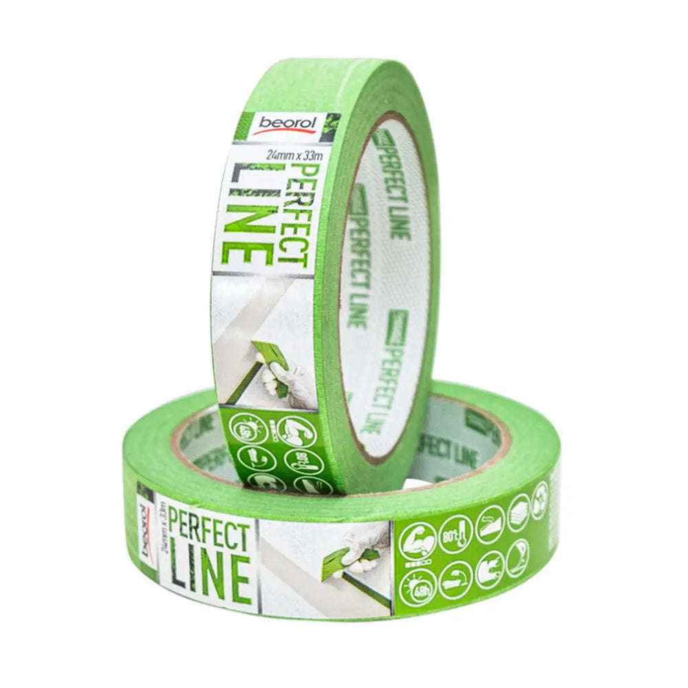 Beorol PLK24 Masking Tape, Perfect Line 24mm x 33m Green