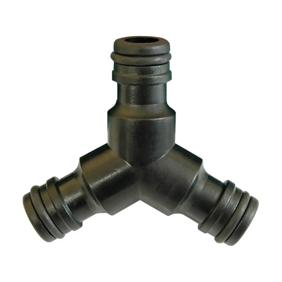 Beorol 'Y' Plastic Snap-in Coupling, Garden Hose Pipe Connector