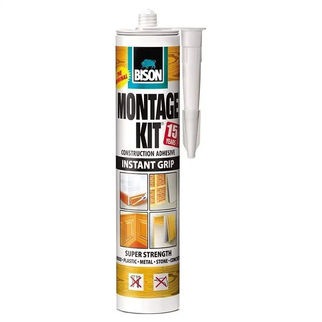Bison Montage Kit Instant Grip Construction Adhesive 350g