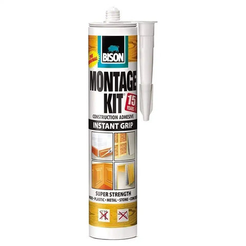 Bison Montage Kit Instant Grip Construction Adhesive 350g