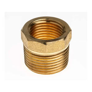 Brass Hex Nipple Reducer Bush Male 3/4 inch x Female 1/2 inch