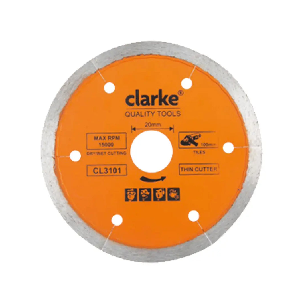 Clarke CL3101 Thin Tile Cutting Diamond Blade 100 mm