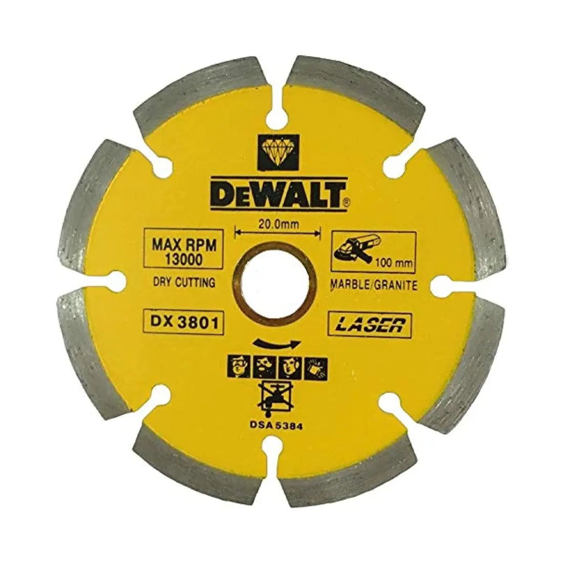 Dewalt DX3801 Marble & Granite Cutting Diamond Blade 100 mm