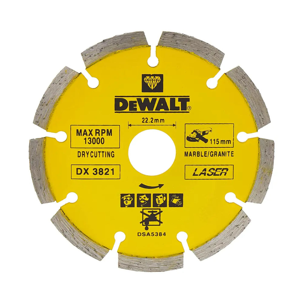 Dewalt DX3821 Marble & Granite Cutting Diamond Blade 115 mm