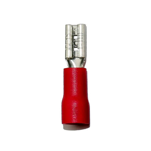 Giffex FDD 1.25-110 Female Quick Disconnect, Crimp, PVC Insulated Terminal 100 pcs - Red