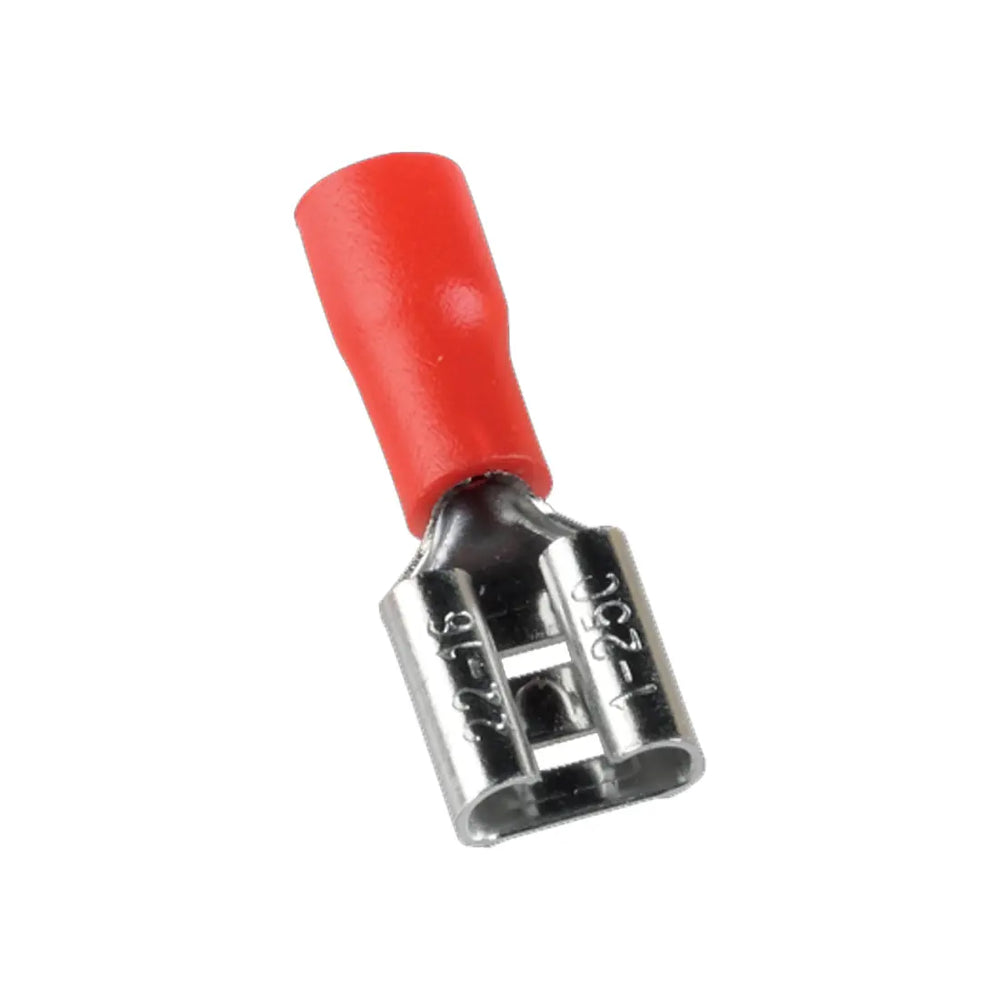 Giffex FDD 1.25-250 Female Quick Disconnect, Crimp, PVC Insulated Terminal Red