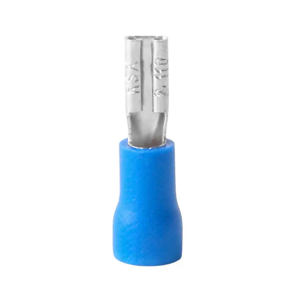 Giffex FDD 2-110 Female Quick Disconnect Crimp, PVC Insulated Terminal 100 pcs - Blue