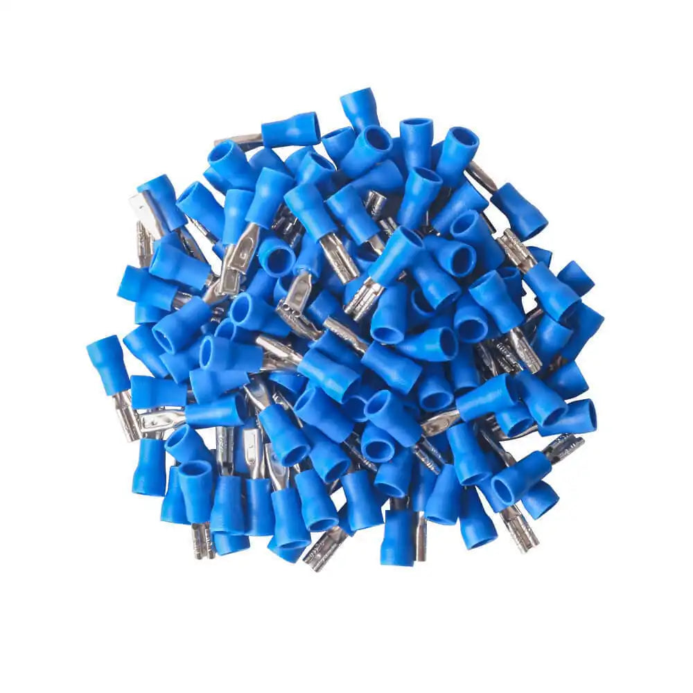 Giffex FDD 2-110 Female Quick Disconnect Crimp, PVC Insulated Terminal 100 pcs - Blue