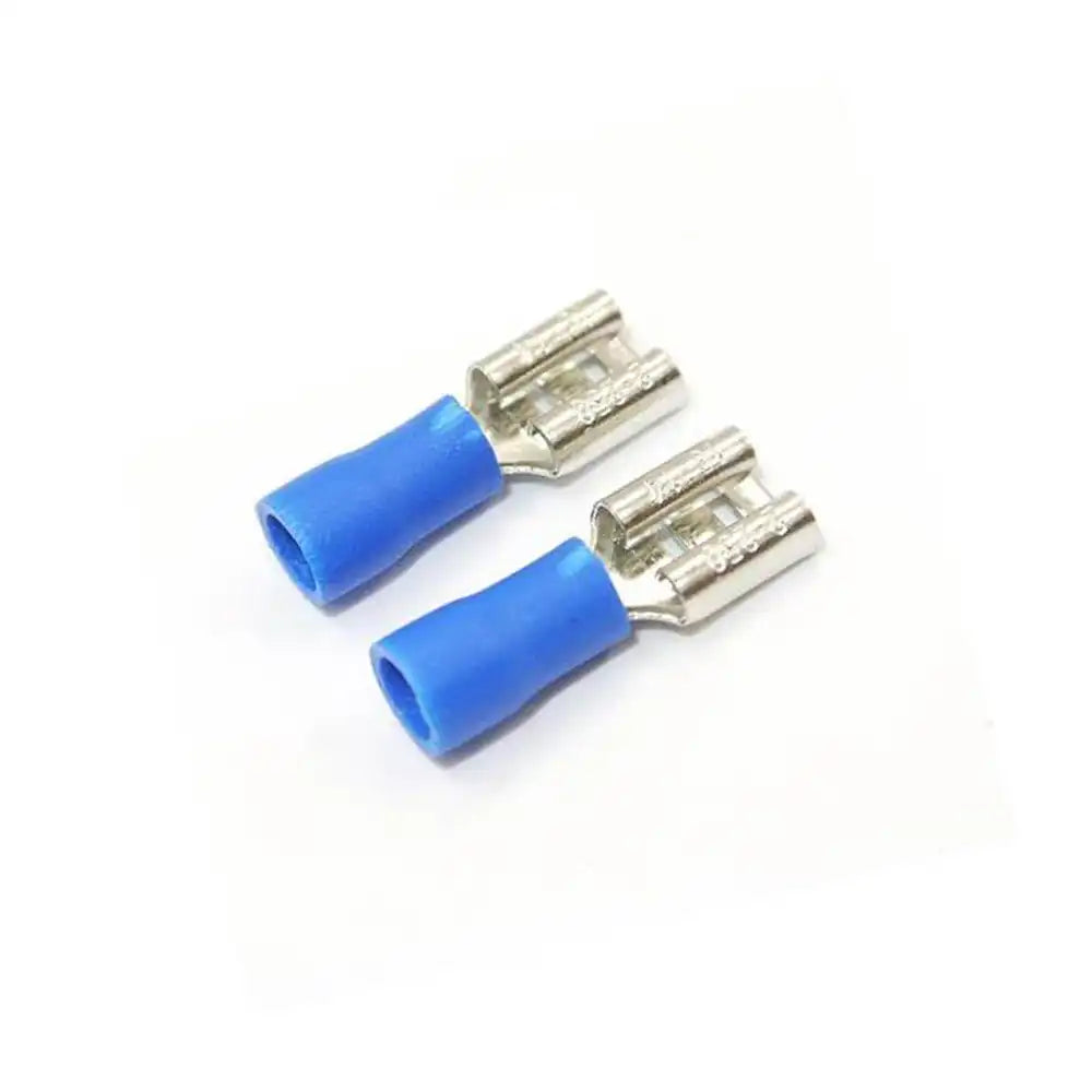 Giffex FDD2-250 Female Quick Disconnect Crimp, PVC Insulated Terminal 100 pcs - Blue