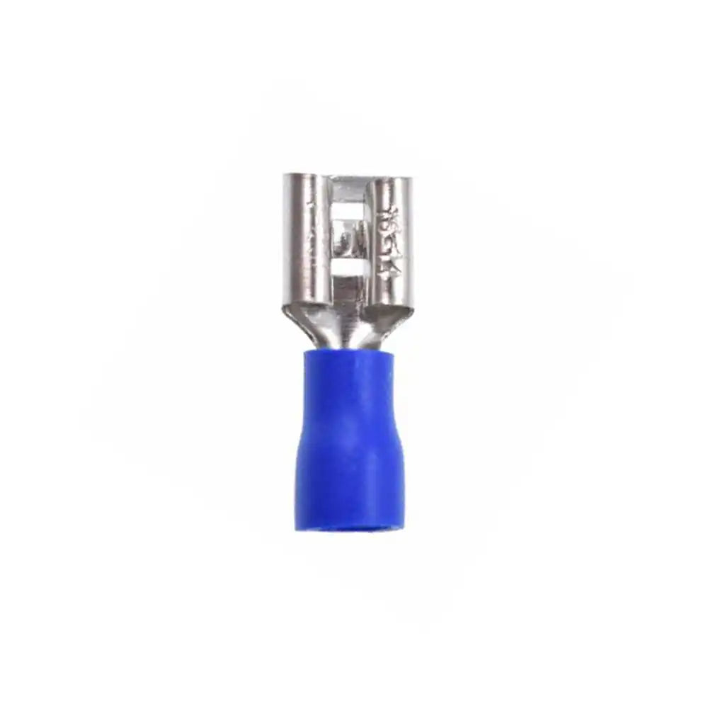 Giffex FDD2-250 Female Quick Disconnect Crimp, PVC Insulated Terminal 100 pcs - Blue