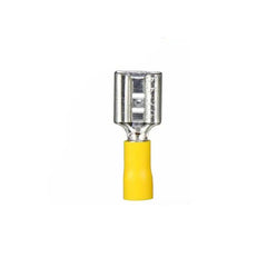 Giffex FDD5.5-375 Female Quick Disconnect Crimp, PVC Insulated Terminal 100 pcs - Yellow - Slide 1