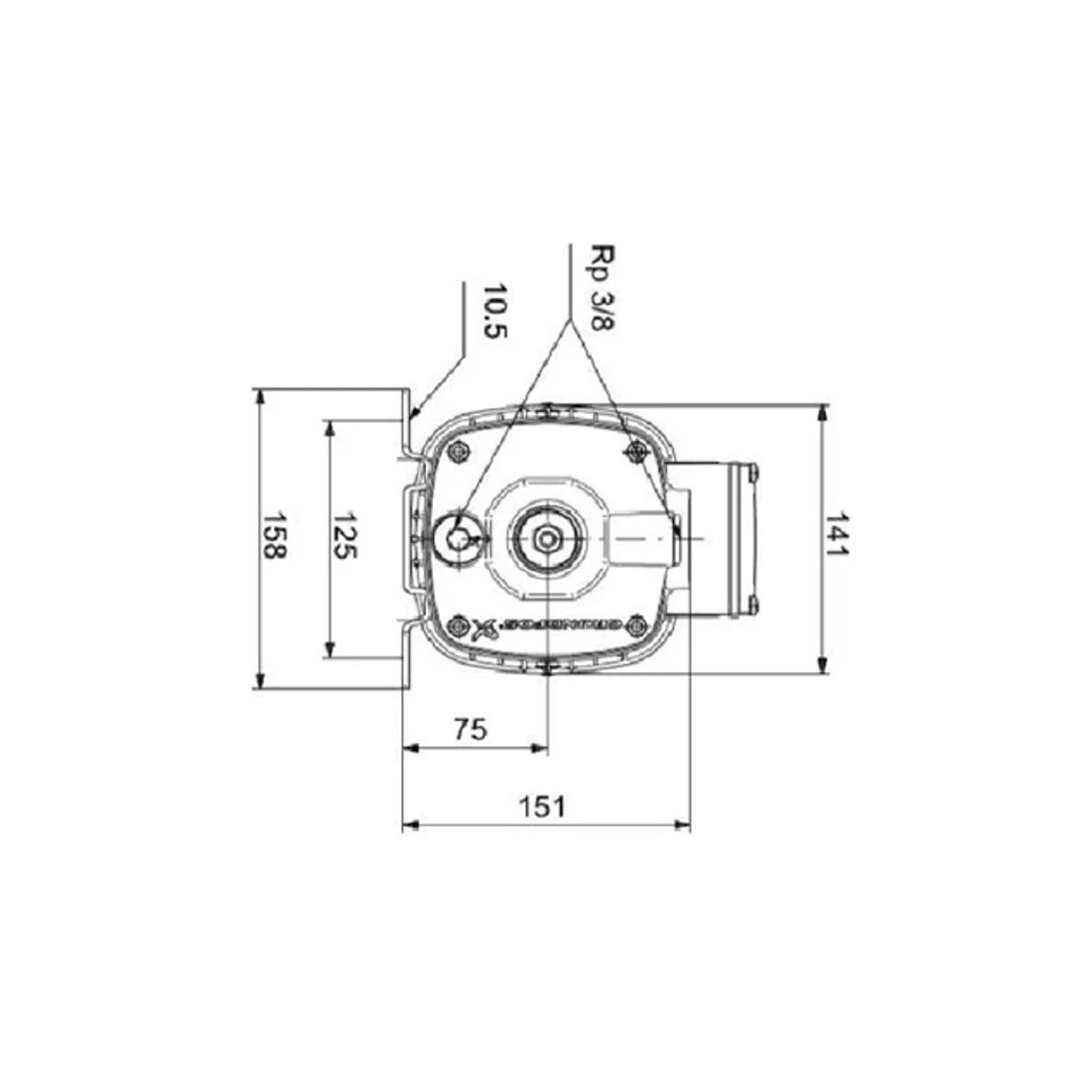 Grundfos Water Pump Horizontal Multistage Centrifugal 1.5HP Single Phase, CM5-4, 97901003