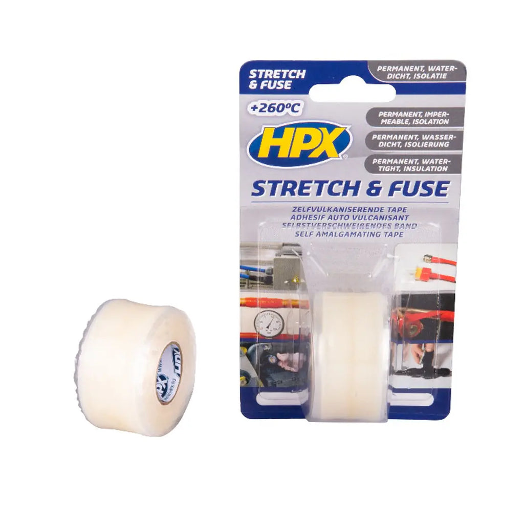 HPX SI2503 Stretch & Fuse Insulation Tape 25mm x 3m Transparent