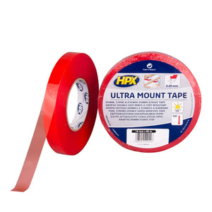 HPX UM2550 Ultra Mount Double Sided Tape 25mm x 50m Transparent