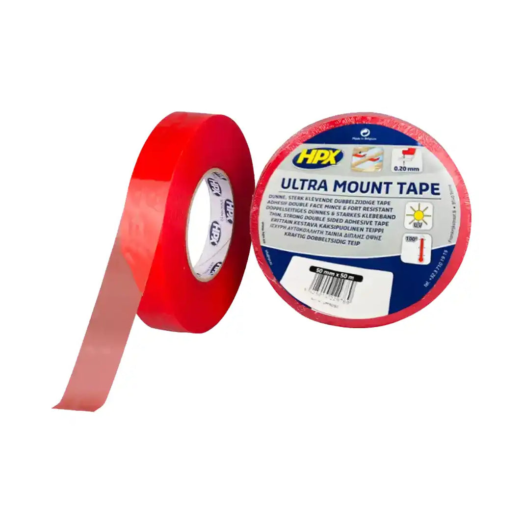 HPX UM5050 Ultra Mount Double Sided Tape 50mm x 50m - Transparent